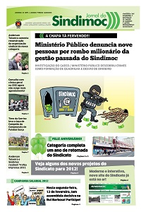 Jornal do Sindimoc - Edição 05 - Fevereiro de 2012